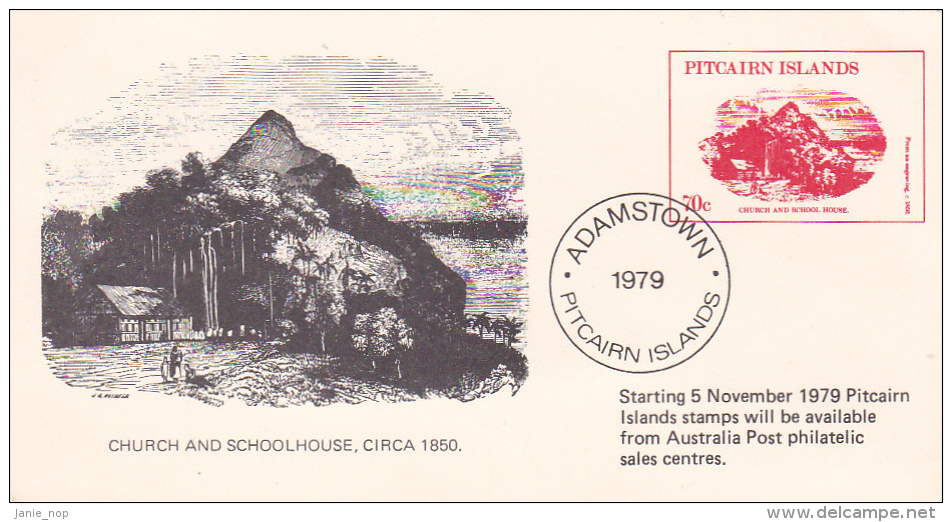 Pitcairn Islands 1979 Souvenir Postcard - Pitcairninsel