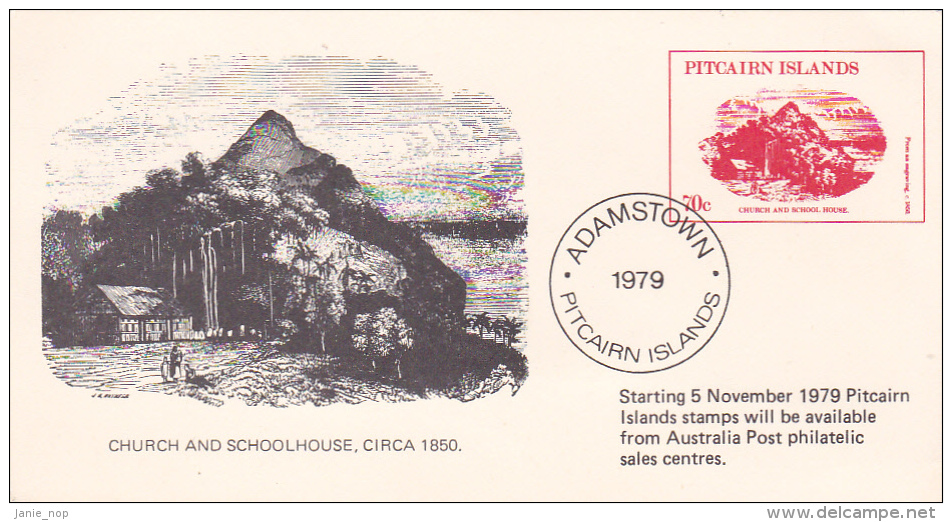 Pitcairn Islands 1979 Souvenir Postcard - Pitcairn Islands