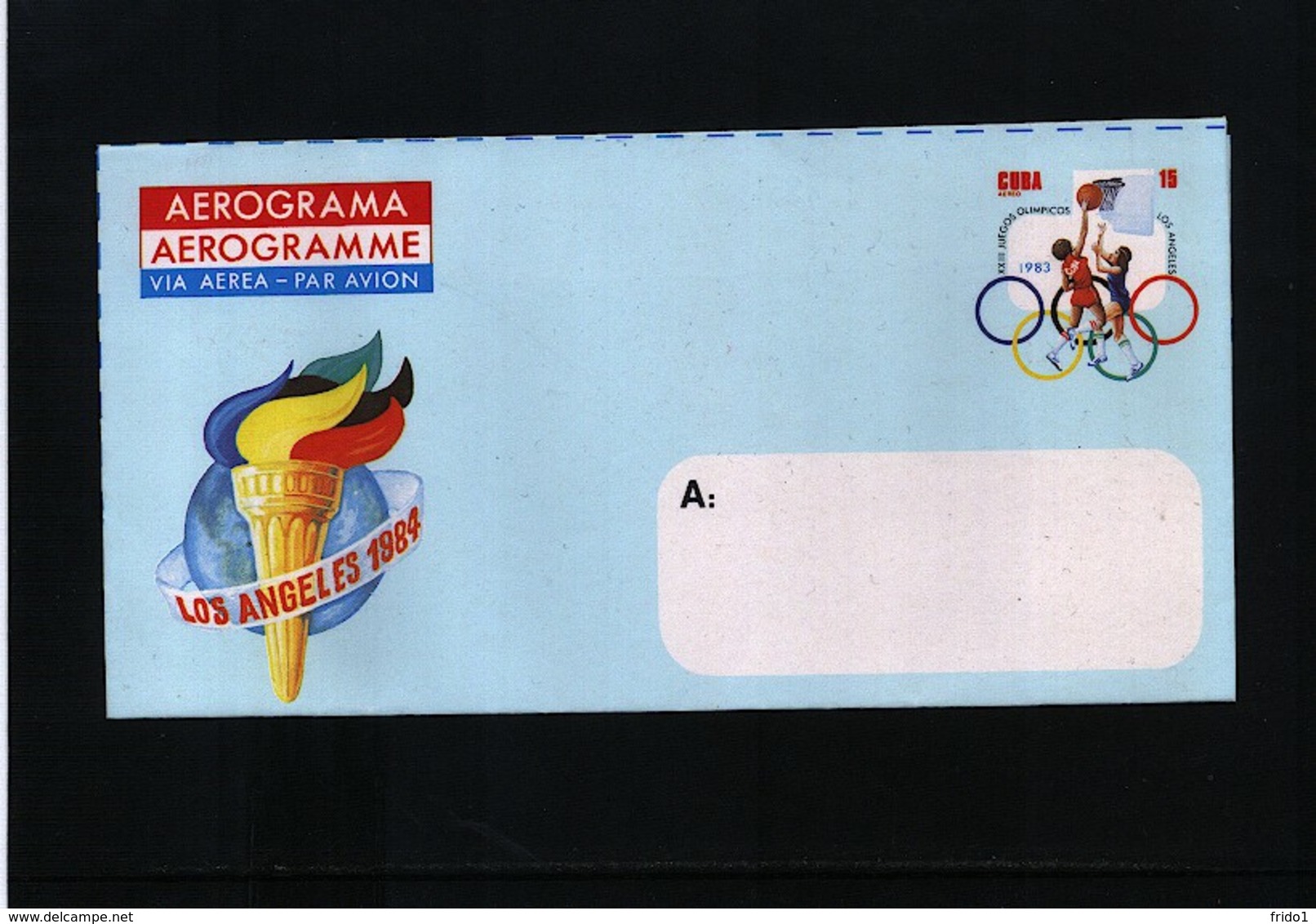 Cuba 1984 Olympic Games Los Angeles Aerogramme - Sommer 1984: Los Angeles