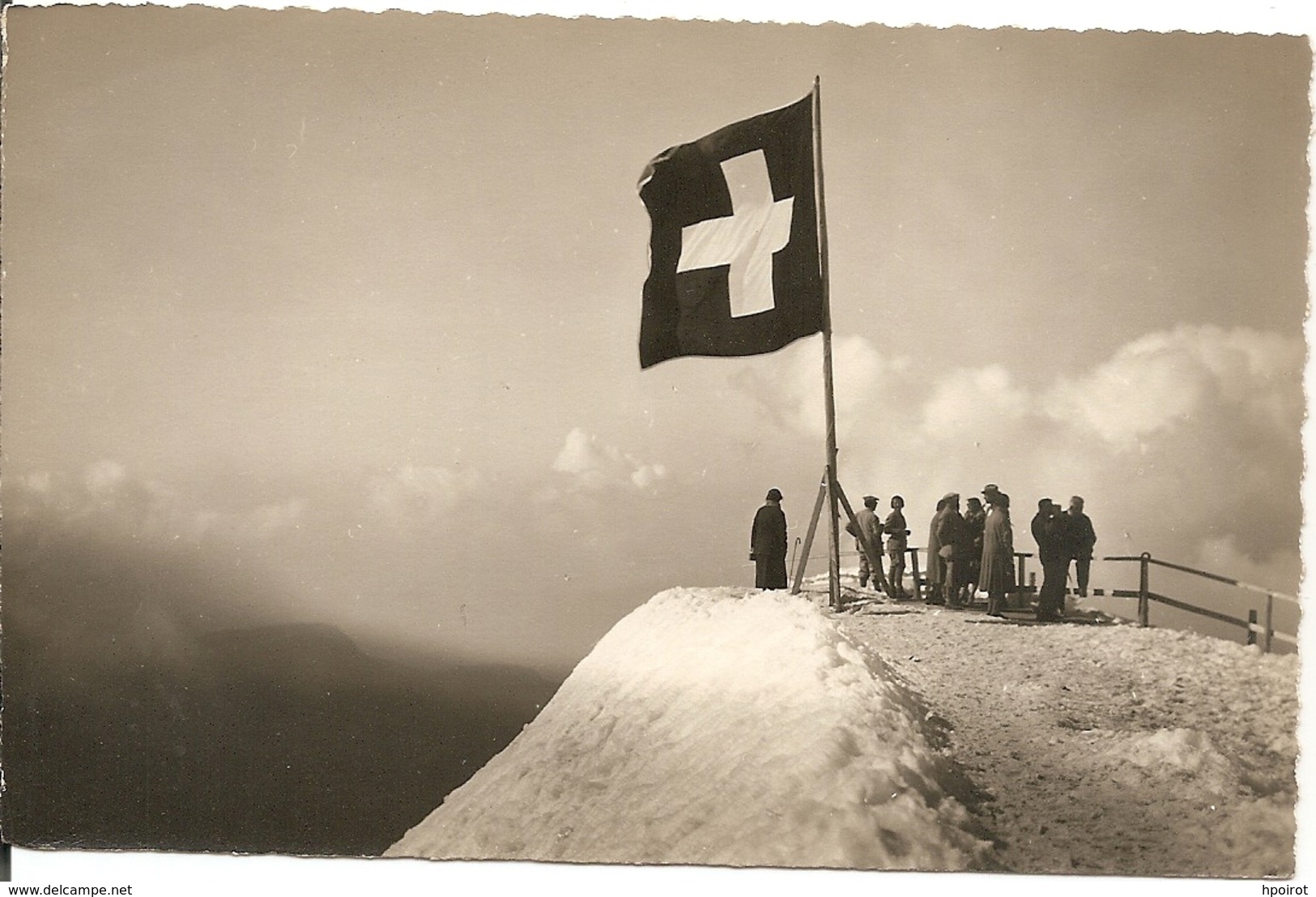 DIE SCHWEIZERFAHNE AUF DEM JUNGFRAUJOCH - FORMATO PICCOLO - (rif. A16) - Altri & Non Classificati