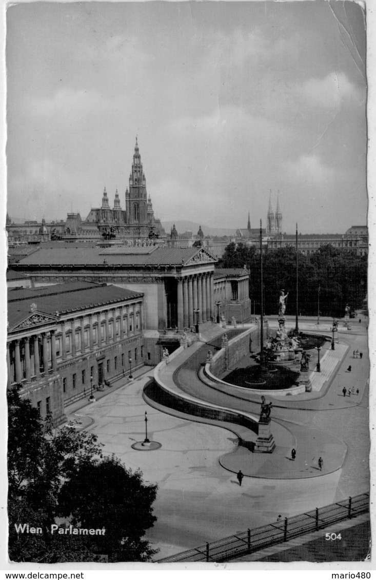 WIEN   PARLAMENT                          (VIAGGIATA) - Altri & Non Classificati