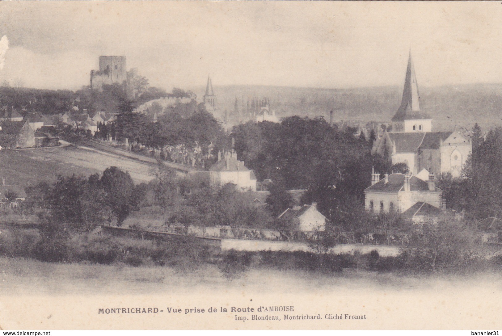CPA 41 @ MONTRICHARD En 1904 - Vue Prise De La Route D'Amboise - Montrichard