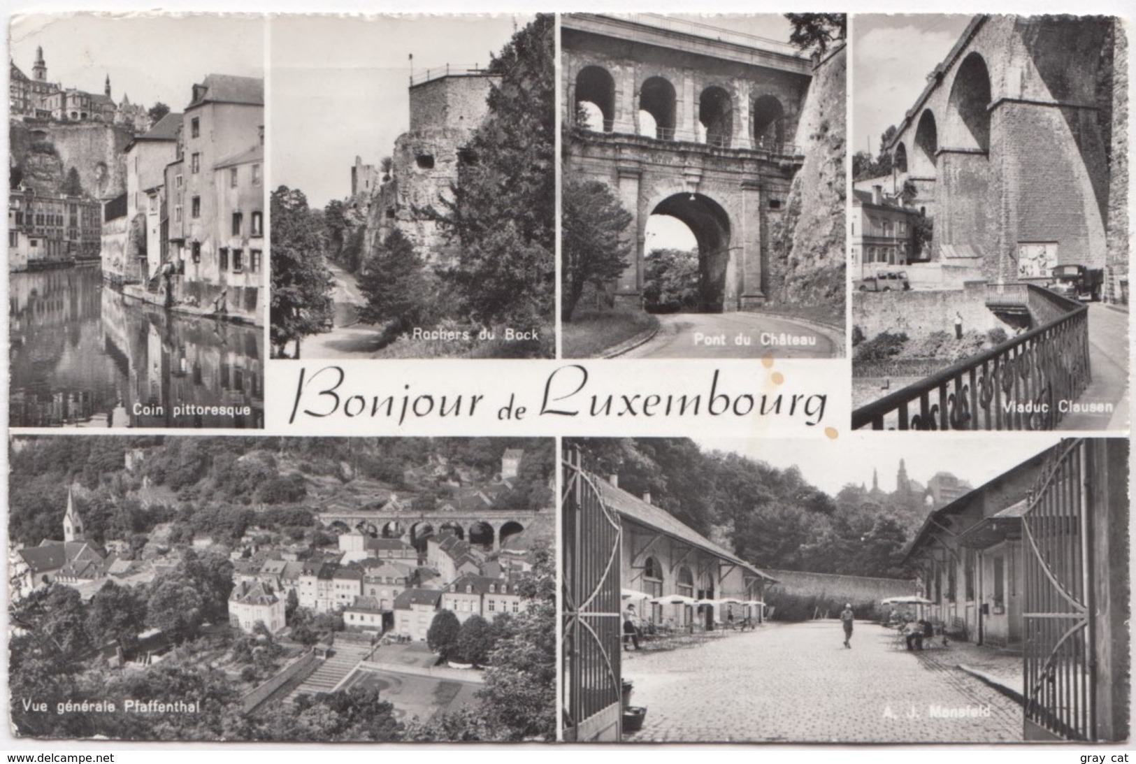 Bonjour De Luxembourg, Used Real Photo Postcard [22383] - Other & Unclassified
