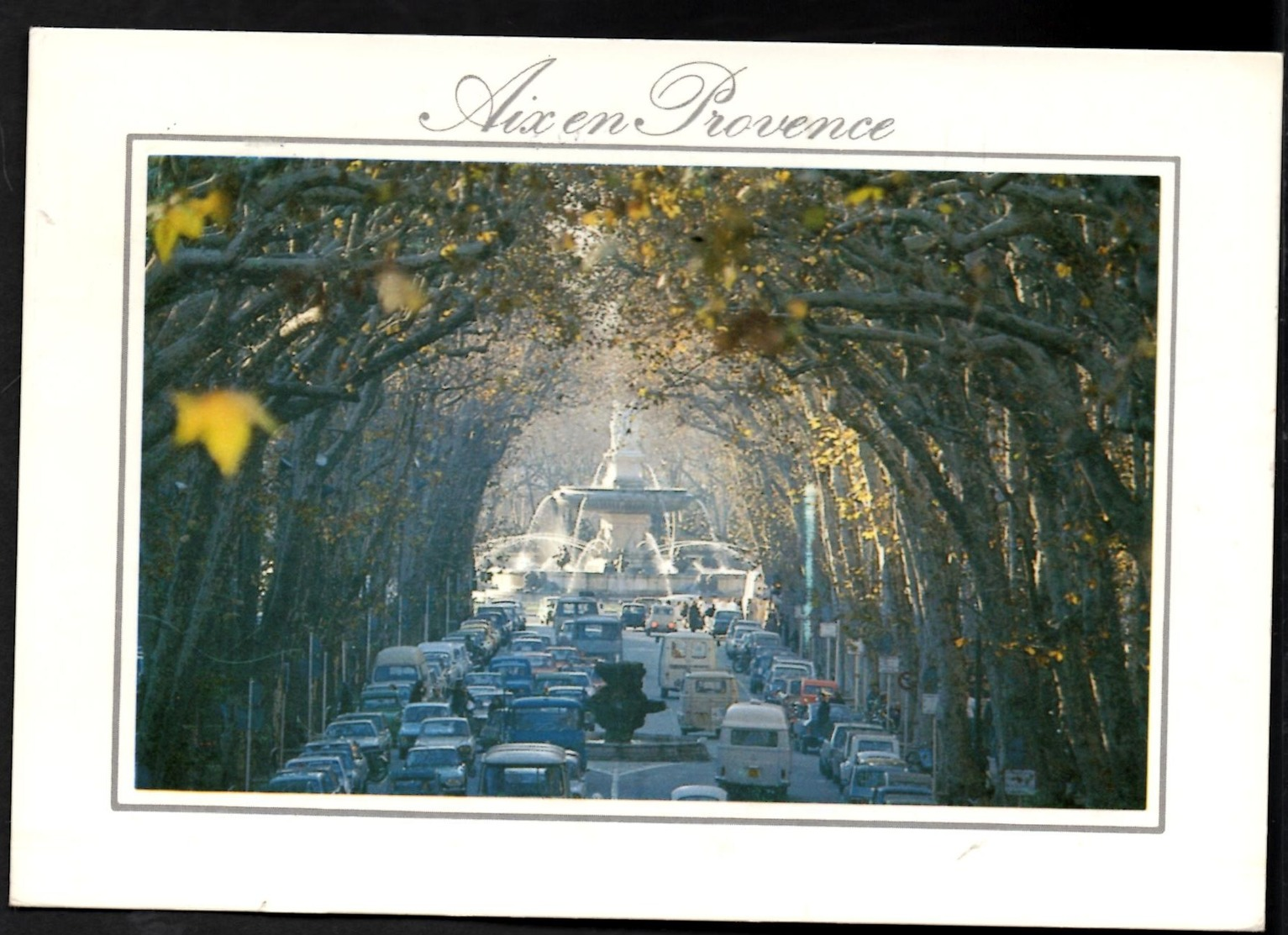 **AIX-en-PROVENCE Le Cours Mirabeau** CPSM écrite En 1991 TBE - Aix En Provence