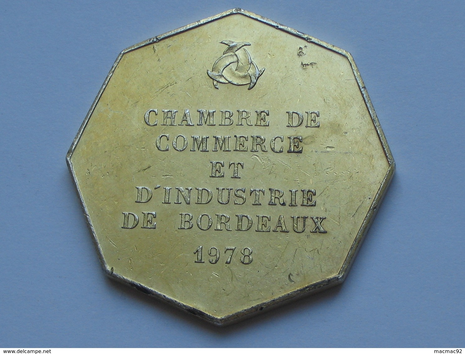 Médaille Chambre De Commerce Et D'industrie De Bordeaux 1978   **** EN ACHAT IMMEDIAT  **** - Professionnels / De Société