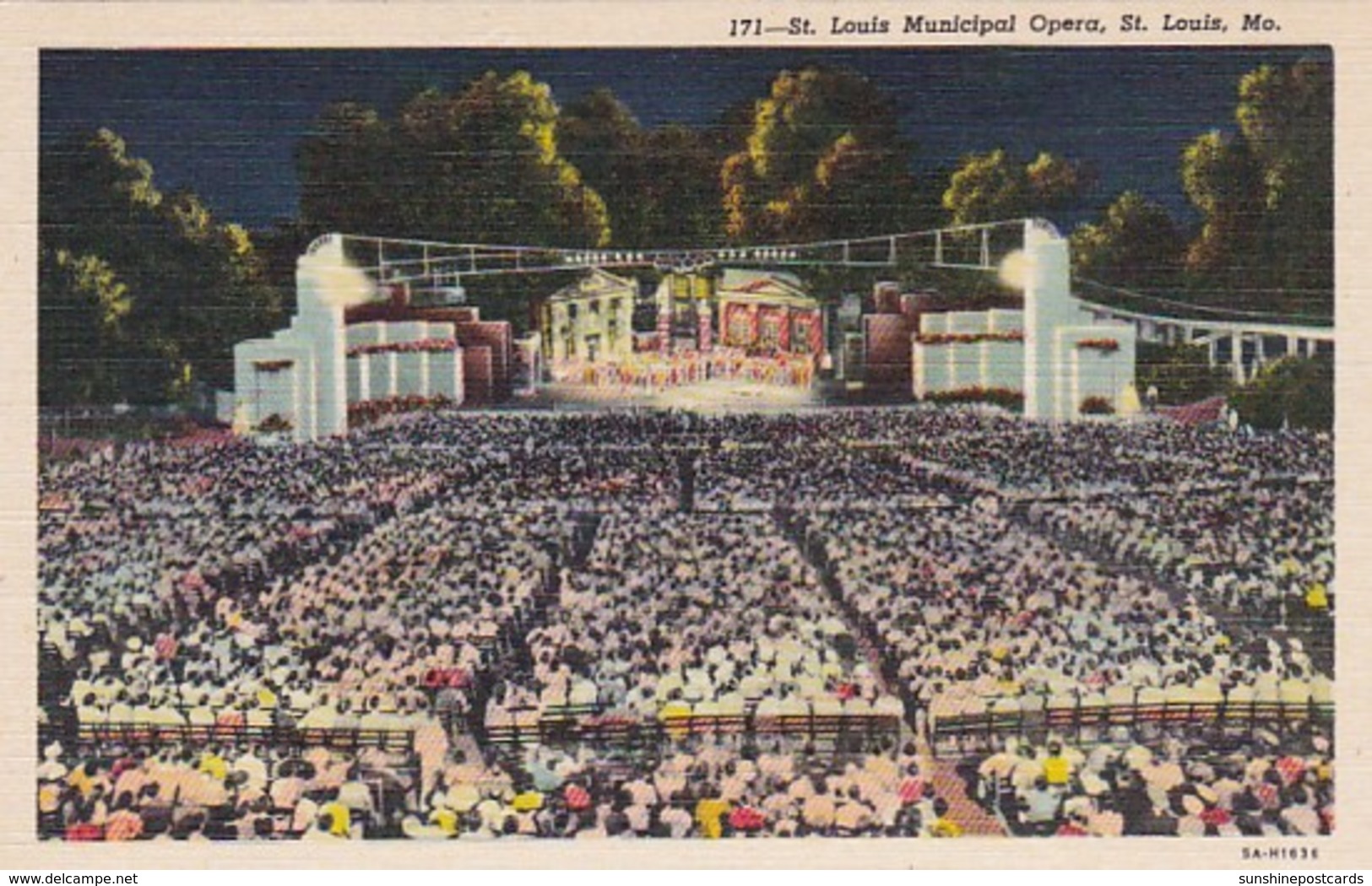Missouri St Louis Municipal Opera Curteich - St Louis – Missouri