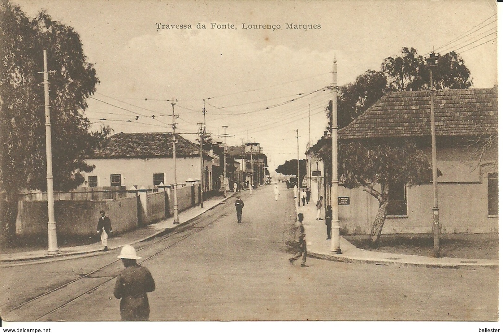 MOÇAMBIQUE - Lourenço Marques- Travessa Da Ponte (Ed. J. J. Albino De Sousa) - Mozambique