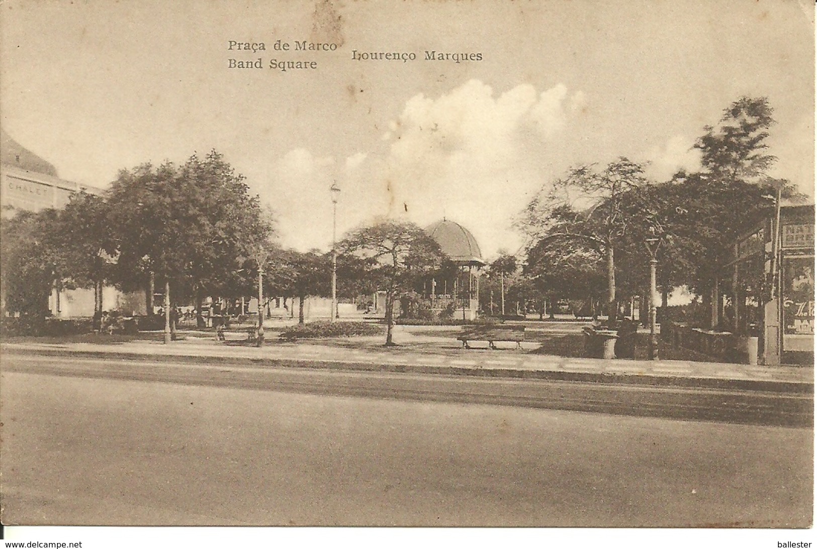 MOÇAMBIQUE - Lourenço Marques- Praça De Marco / Band Square (Ed. J. J. Albino De Sousa) - Mozambique