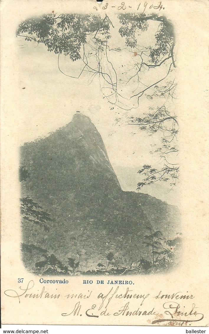 BRASIL - Rio De Janeiro - Nº 27 Corcovado (Ed. A. Ribeiro) - Rio De Janeiro