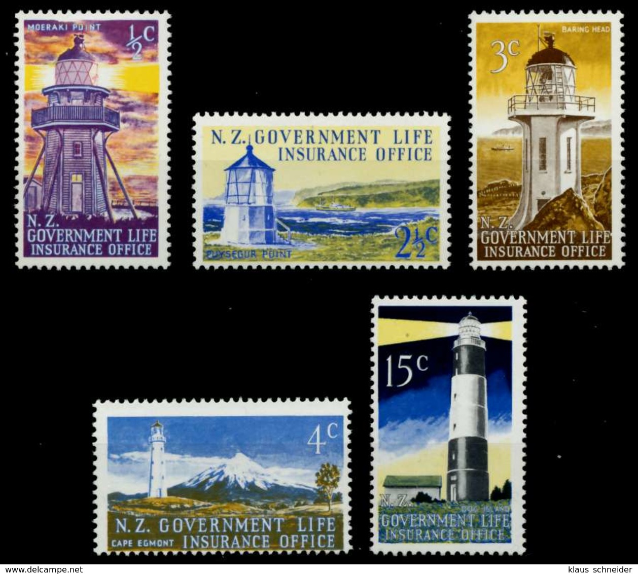 NEUSEELAND LVM Nr 39-43 Postfrisch S04B40A - Steuermarken/Dienstmarken