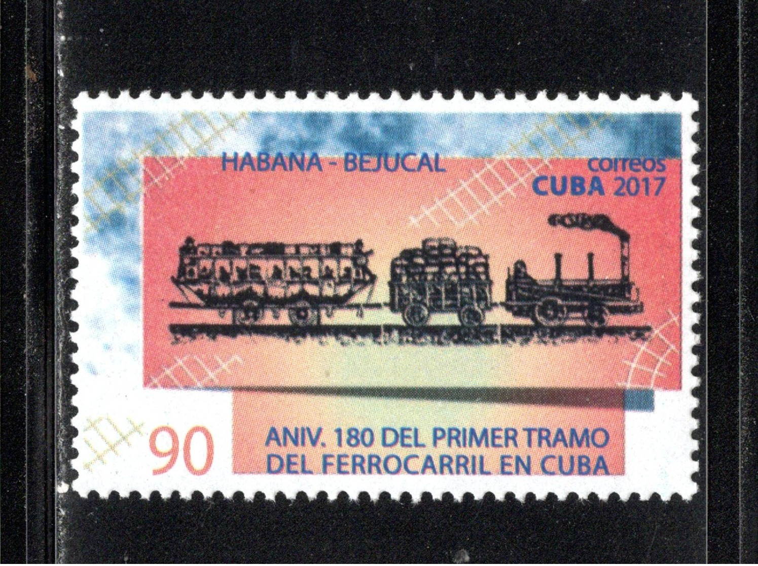 Cuba 2017 Sc 6011 Havana-Bejucal Train MNH - Unused Stamps