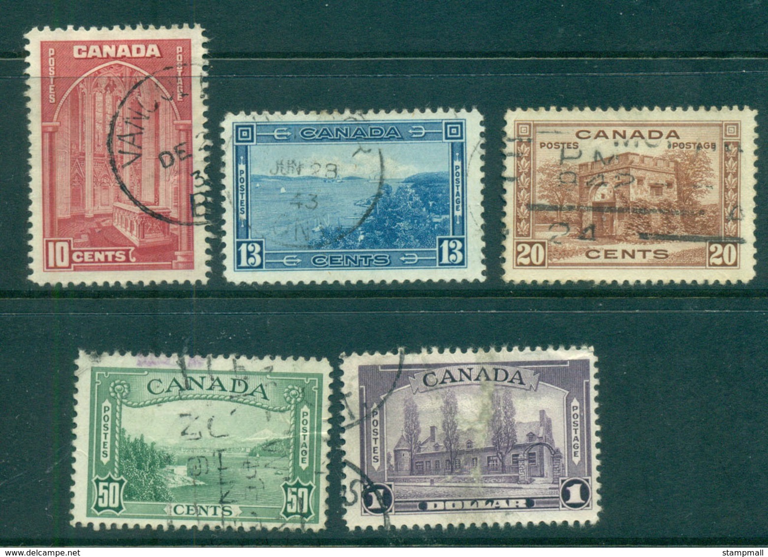 Canada 1938 KGVI Pictorials FU Lot68196 - Other & Unclassified