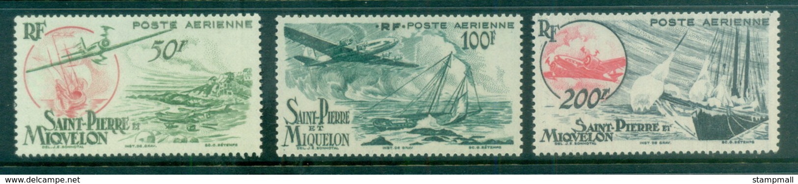 St Pierre & Miquelon 1947 Air Mail MLH - Unclassified