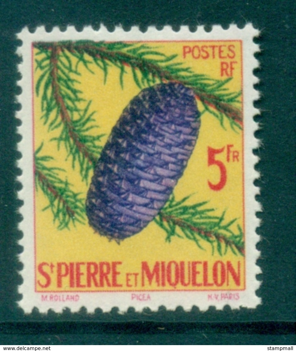 St Pierre & Miquelon 1959 Flowers MLH - Unclassified