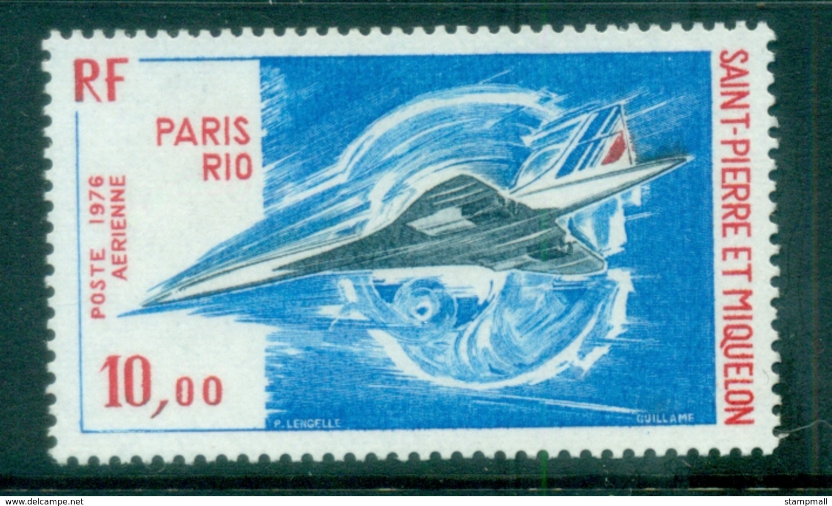 St Pierre & Miquelon 1976 Concorde MUH - Unclassified