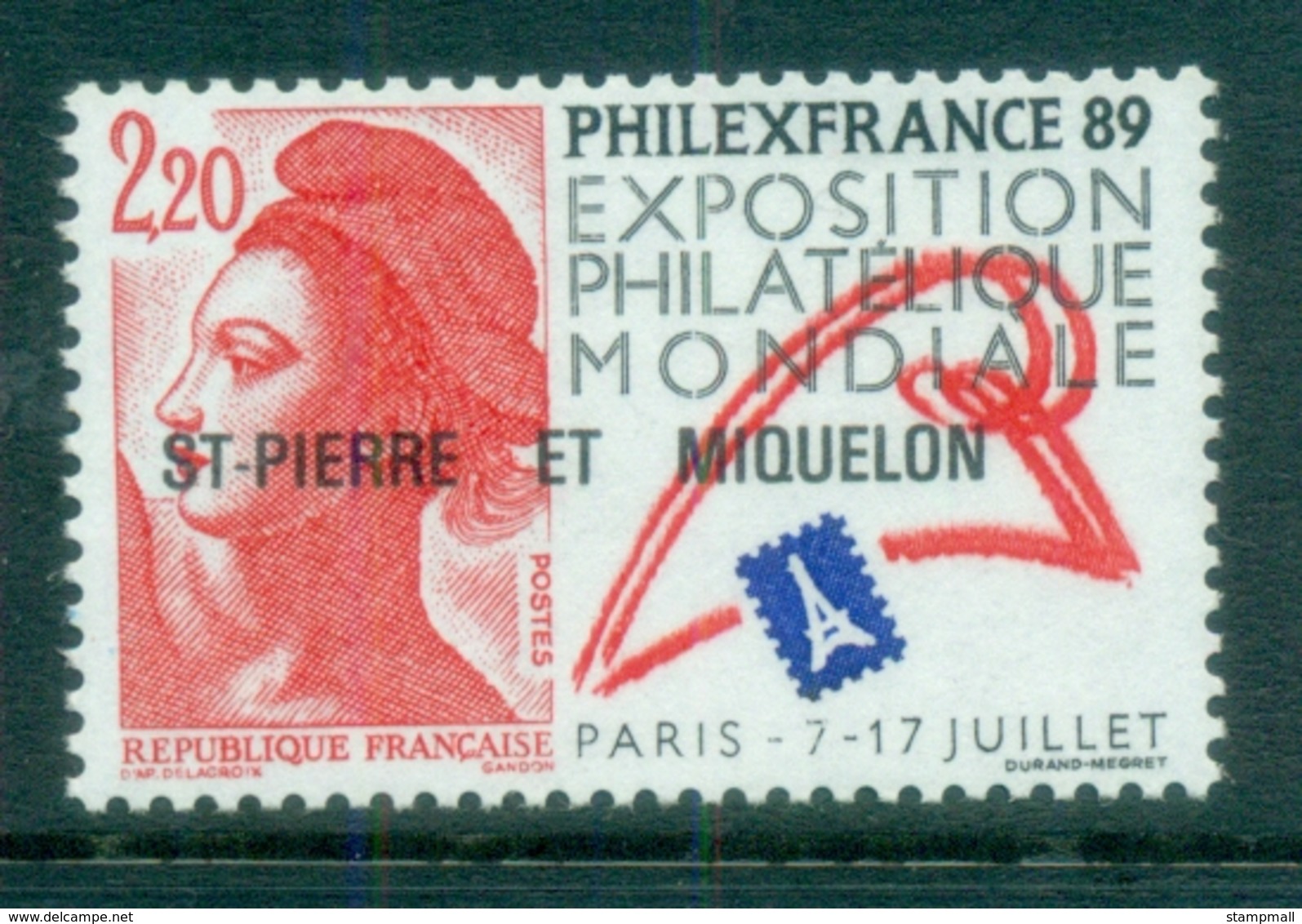 St Pierre & Miquelon 1988 Philex France MUH - Unclassified