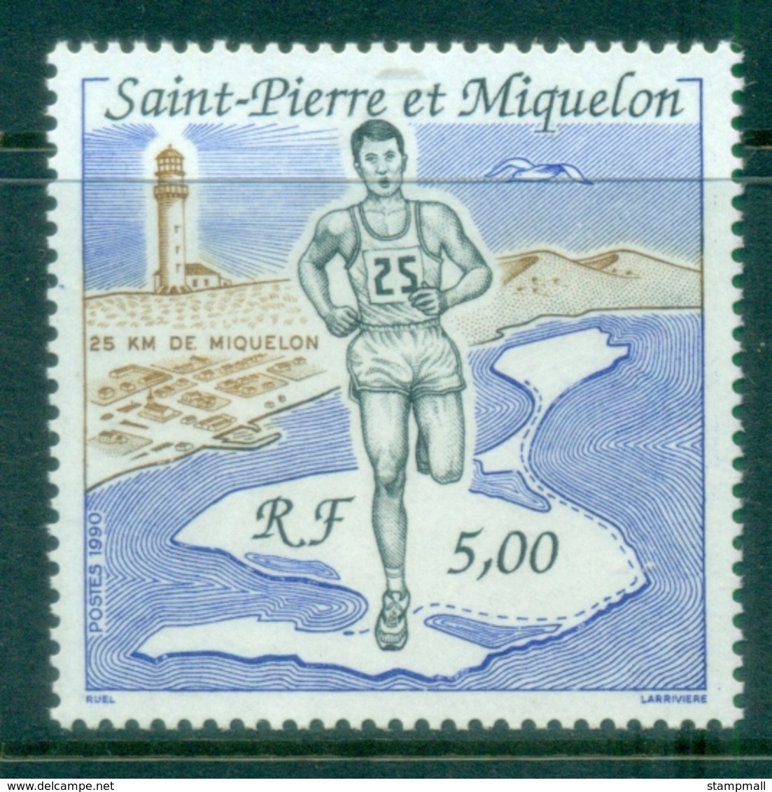 St Pierre & Miquelon 1990 25 Kilometer Race MUH - Sin Clasificación