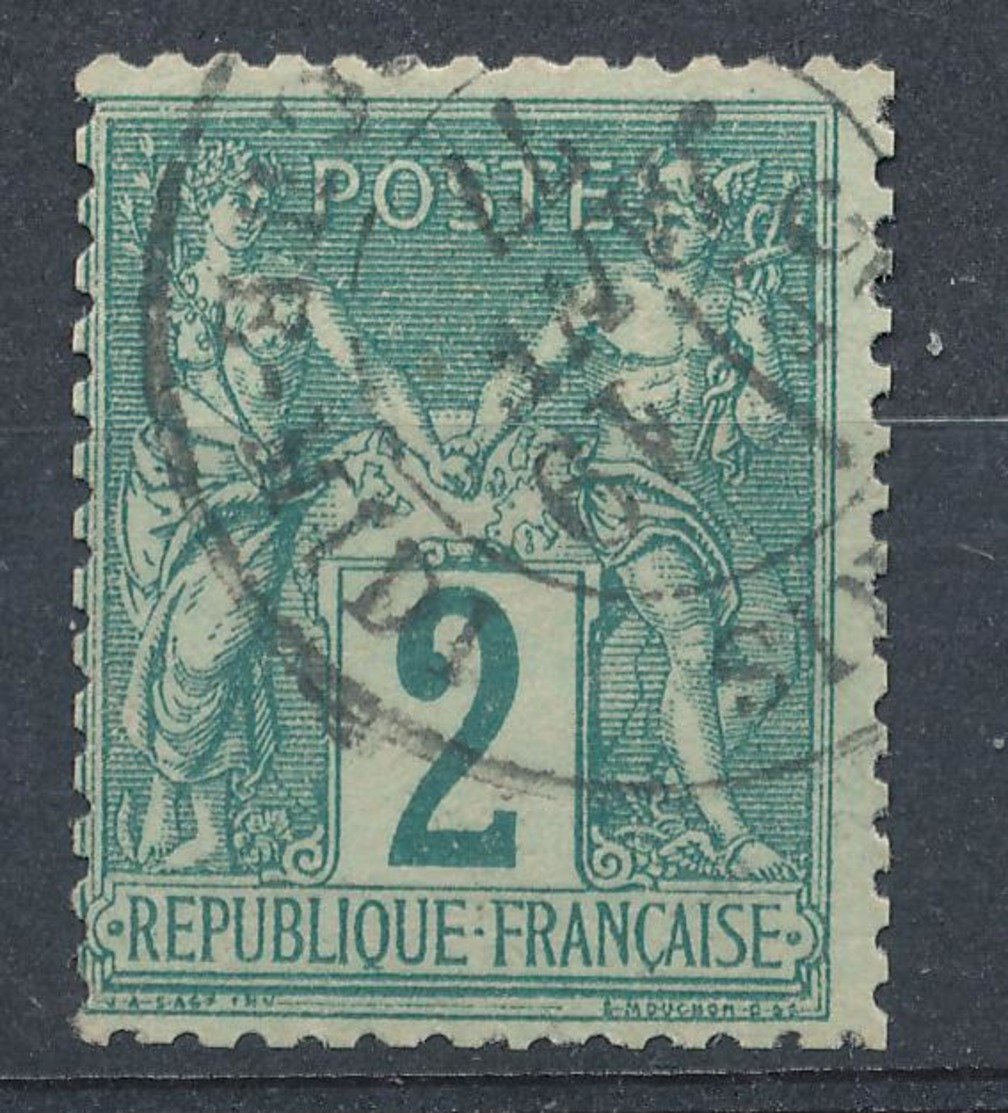 N°74  BEAU CACHET A DATE - 1876-1898 Sage (Type II)