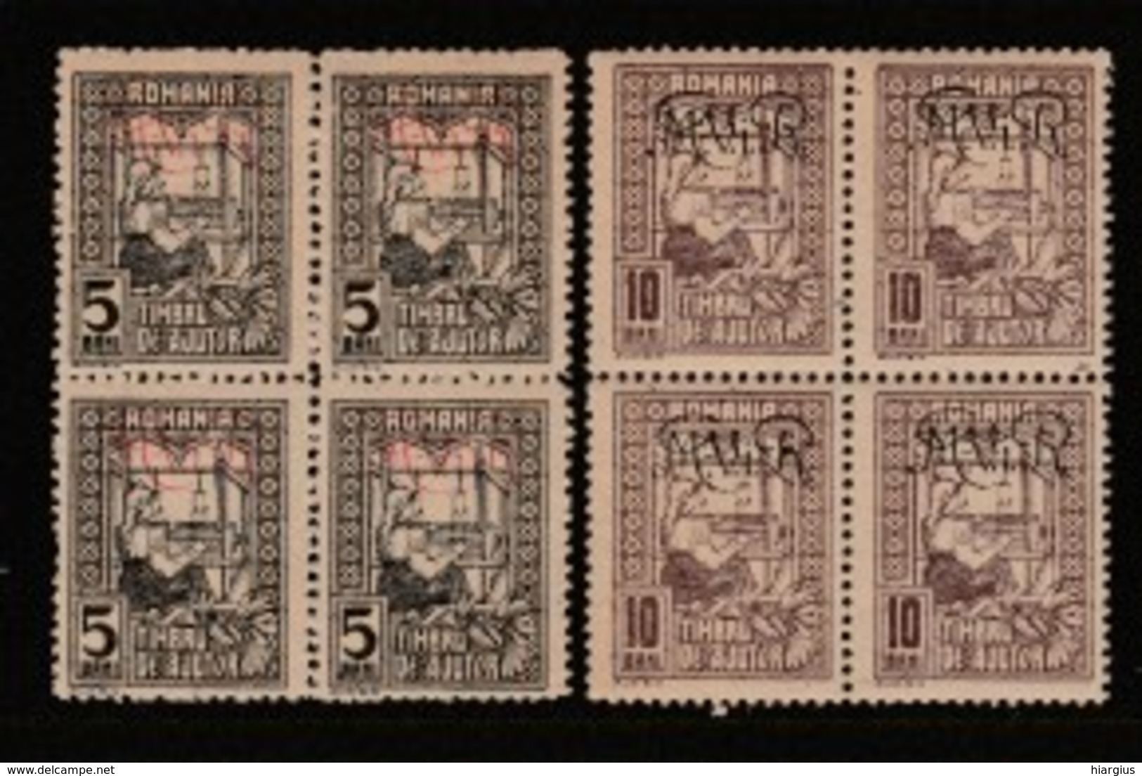 ROMANIA-SC # 3NRA1-2-Block Of 4 Stamps. - Nuevos