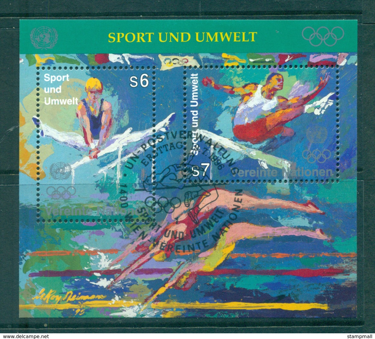 UN Vienna 1996 Sport & Environment MS CTO Lot66097 - Unused Stamps