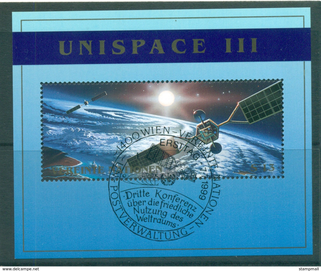 UN Vienna 1999 UNISPACE III MS CTO Lot66091 - Unused Stamps