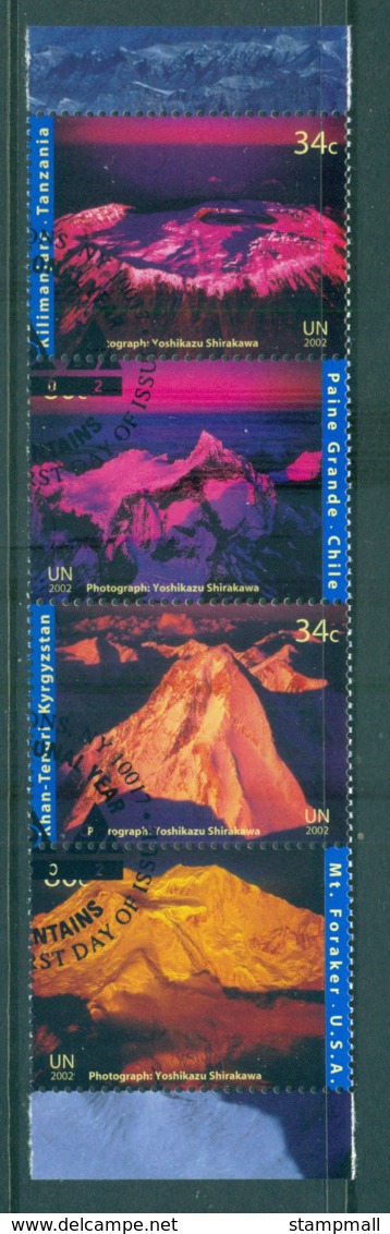 UN Vienna 2002 Intl. Year Of Mountains Str 4 CTO Lot66015 - Unused Stamps