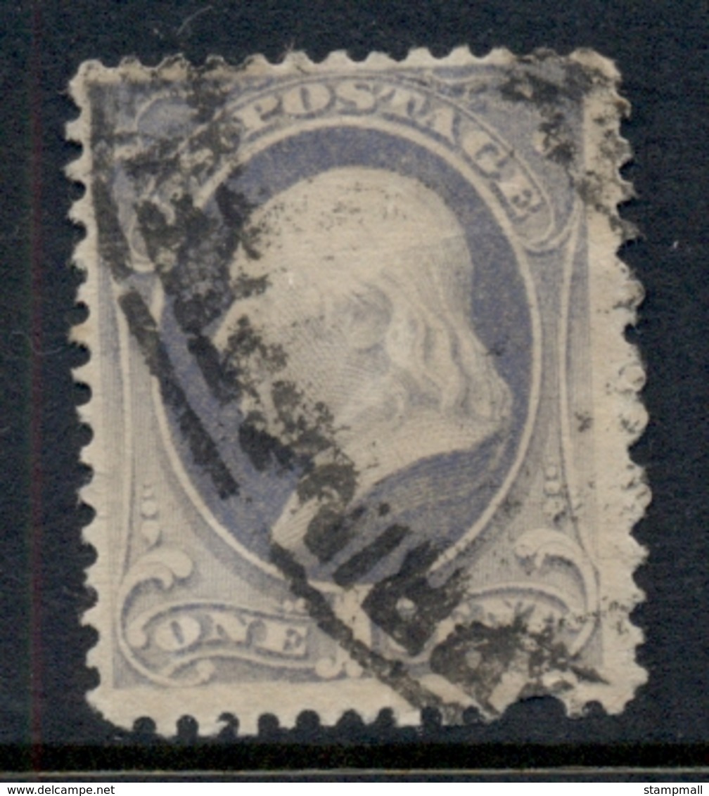 USA 1881-82 Sc#206 1c Franklin, Large Banknote, Soft Paper FU - Sonstige & Ohne Zuordnung