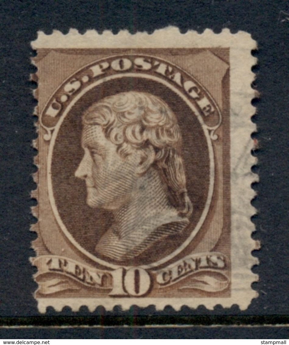USA 1881-82 Sc#209 10c Jefferson, Large Banknote, Soft Paper FU - Autres & Non Classés