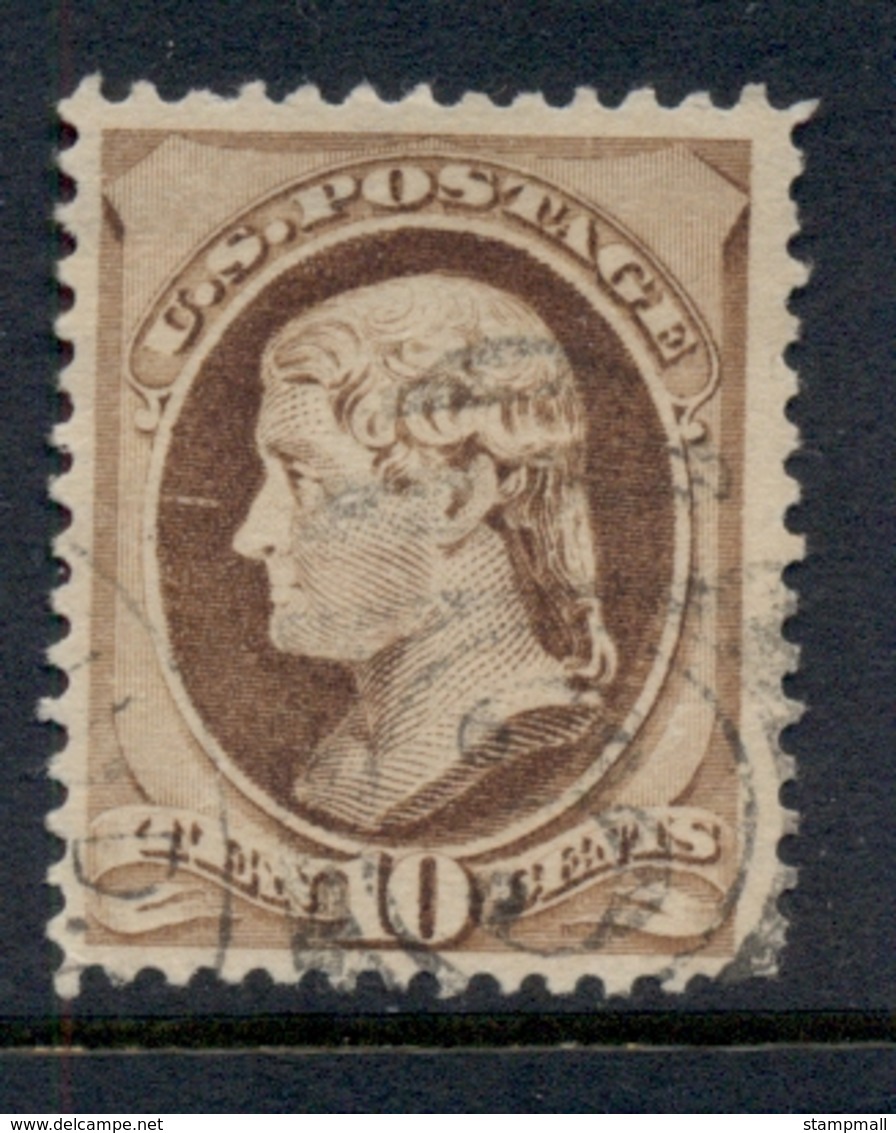 USA 1881-82 Sc#209 10c Jefferson, Large Banknote, Soft Paper FU - Autres & Non Classés