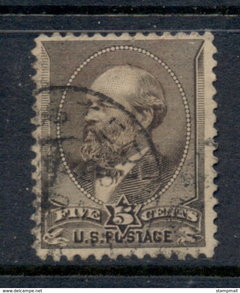 USA 1882 Sc#205 5c Garfield Brown FU - Other & Unclassified