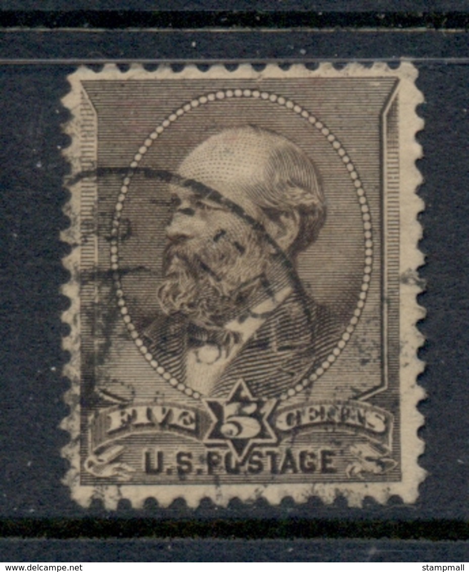 USA 1882 Sc#205 5c Garfield Brown FU - Andere & Zonder Classificatie