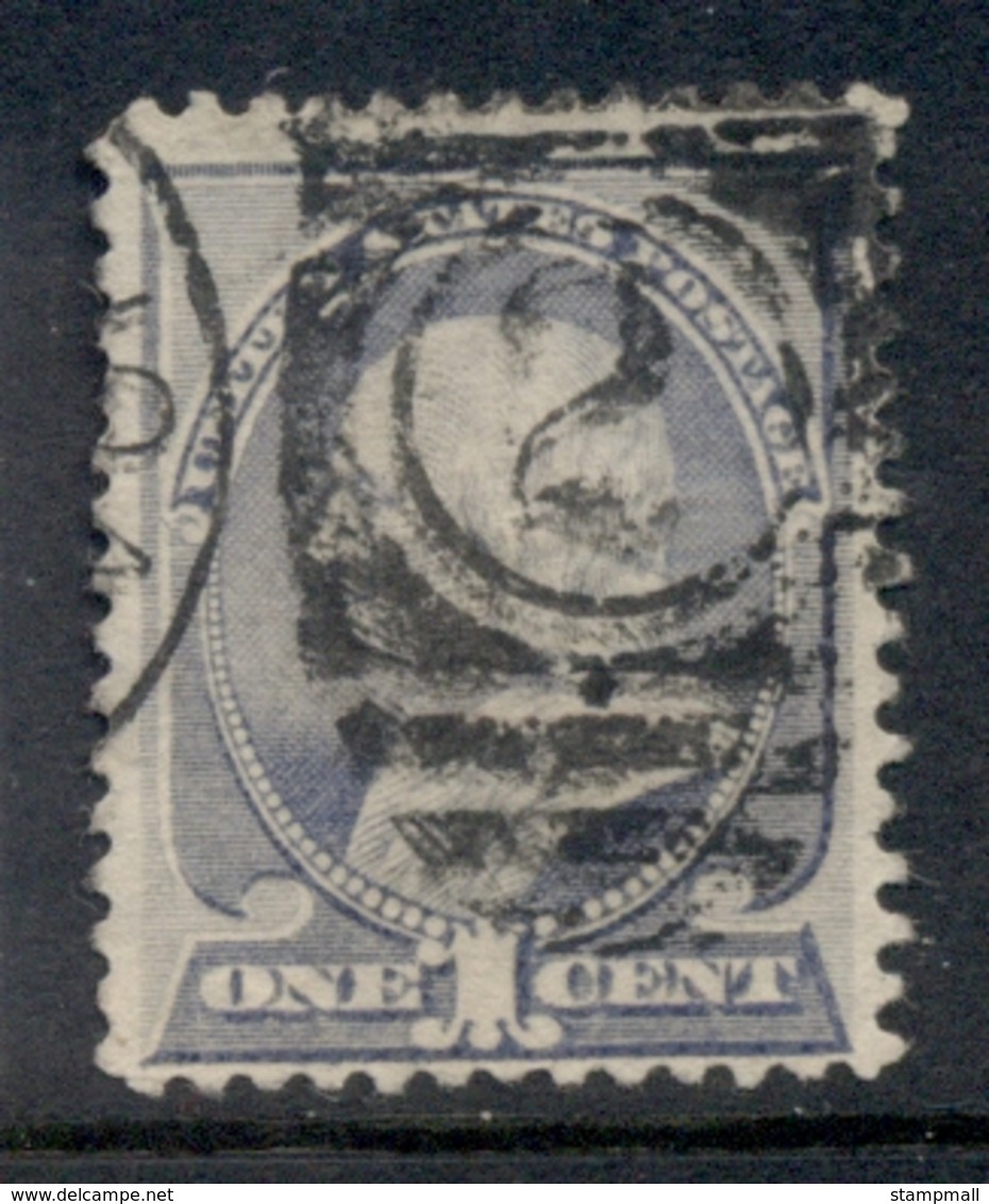 USA 1887 Sc#212 1c Franklin FU - Autres & Non Classés