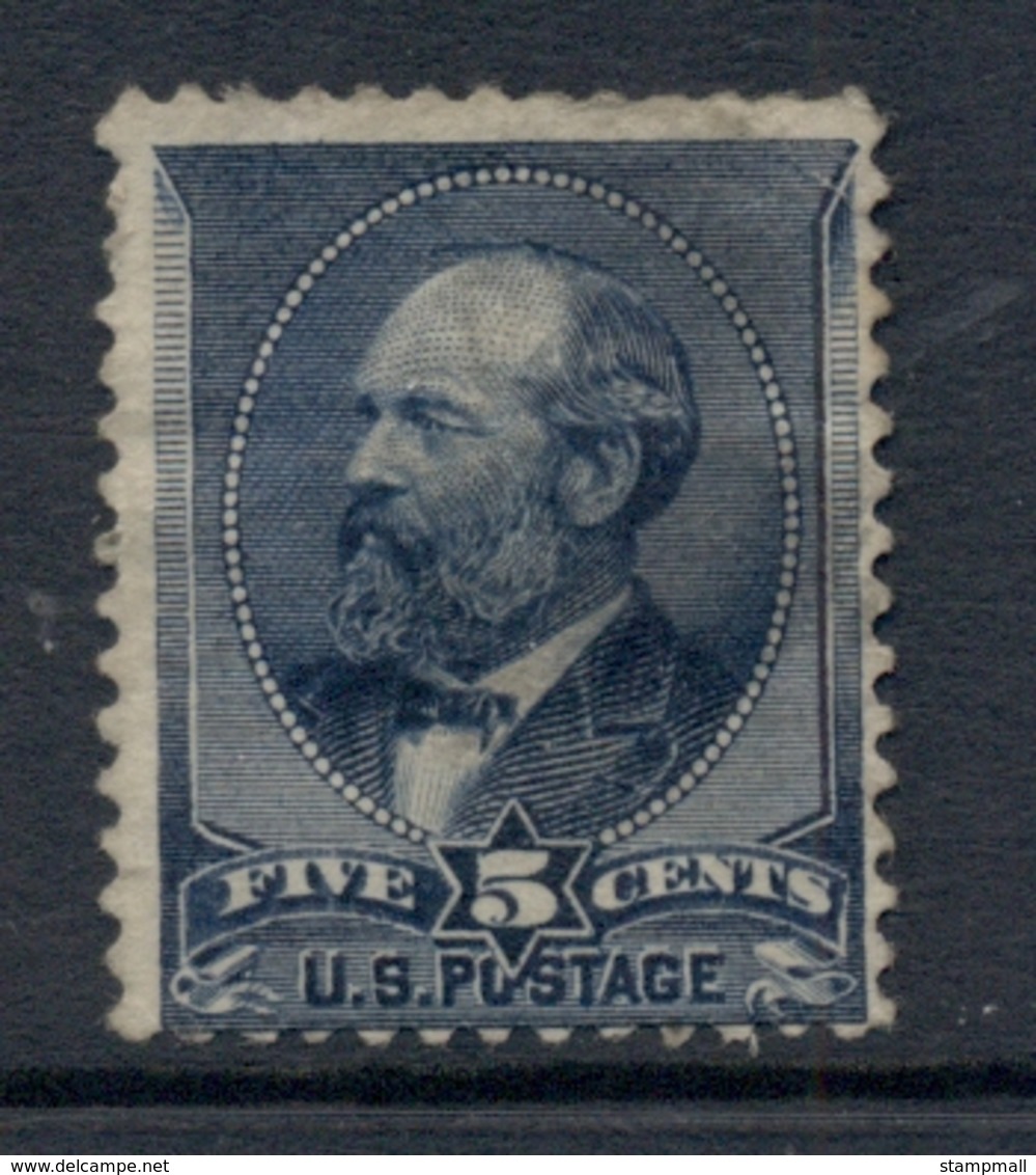 USA 1888 Sc#216 5c Garfield Blue FU - Other & Unclassified