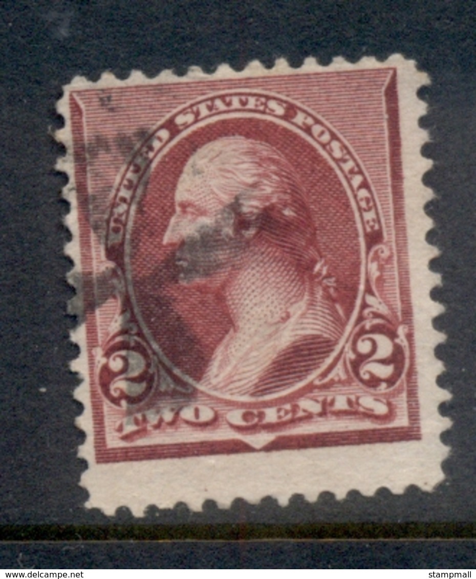 USA 1890-93 Sc#219D Washington 2c Lake FU - Altri & Non Classificati