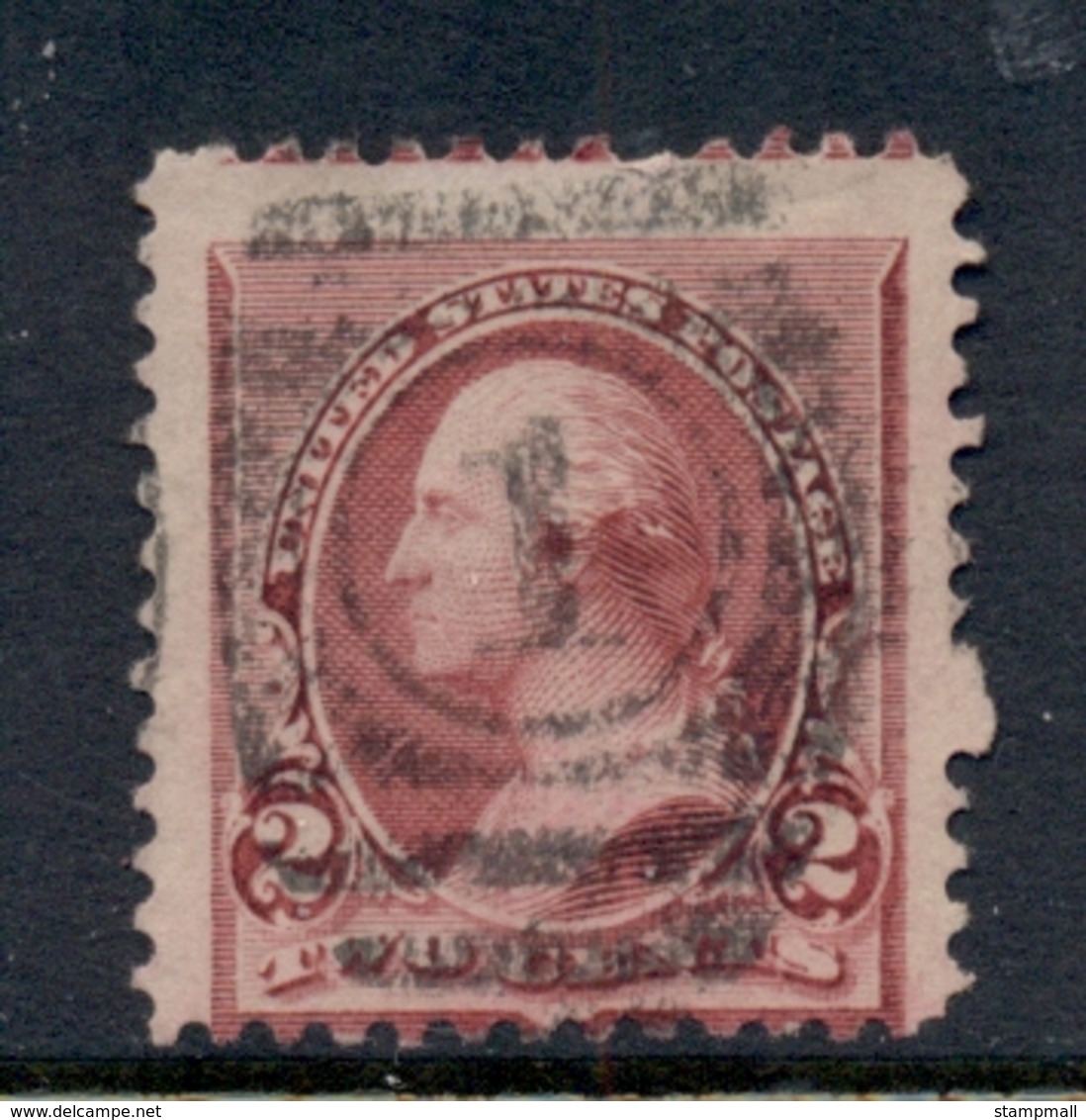 USA 1890-93 Sc#219D Washington 2c Lake FU - Altri & Non Classificati