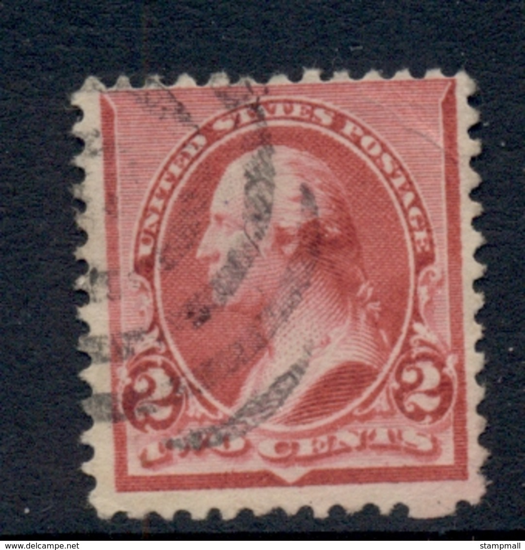 USA 1890-93 Sc#220c Washington 2c Cap On Both 2 FU - Sonstige & Ohne Zuordnung