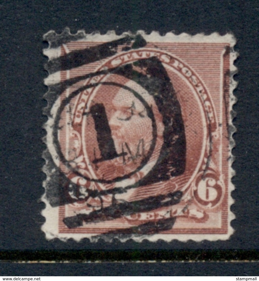 USA 1890-93 Sc#224 Garfield 6c FU - Sonstige & Ohne Zuordnung