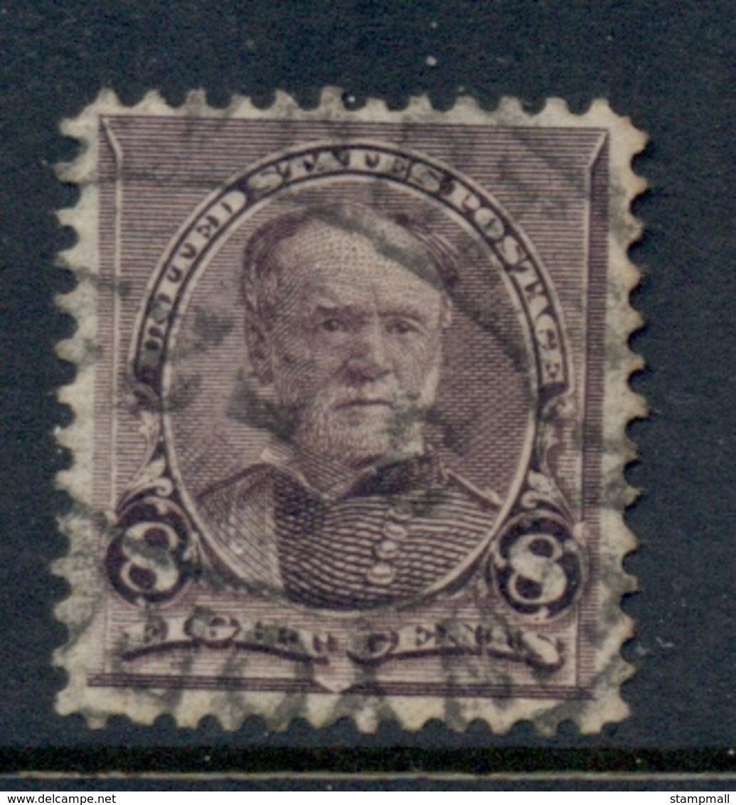 USA 1890-93 Sc#225 Sherman 8c FU - Other & Unclassified