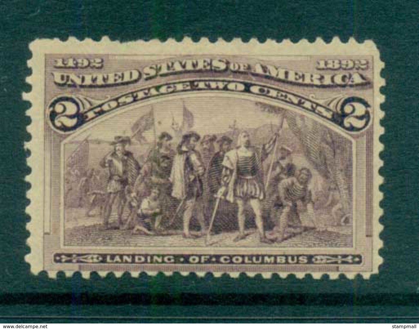 USA 1893 Sc#231 2c Columbian Exposition MH Lot67178 - Other & Unclassified