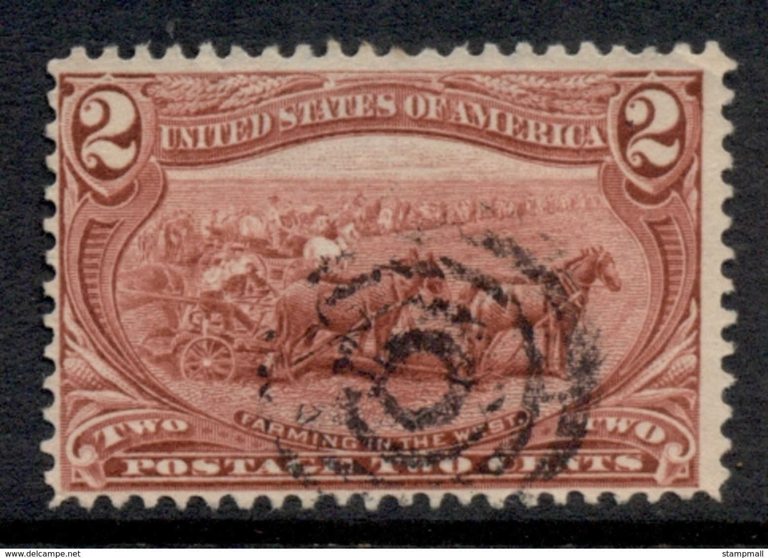 USA 1898 Sc#286 2c Trans-Mississippi Exposition FU - Sonstige & Ohne Zuordnung