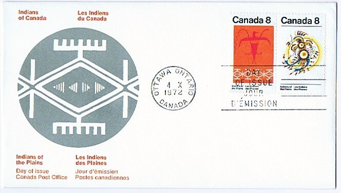 1972  Indians Of The Plains   Sc 564-5   Official FDC - 1971-1980