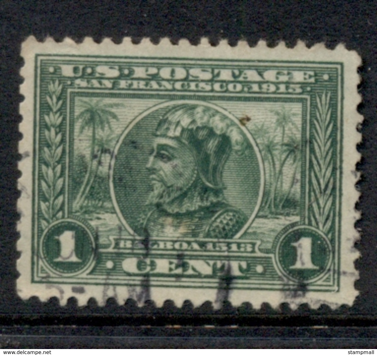 USA 1913 Sc#397 1c Panama-Pacific Exposition Perf 12 FU - Altri & Non Classificati