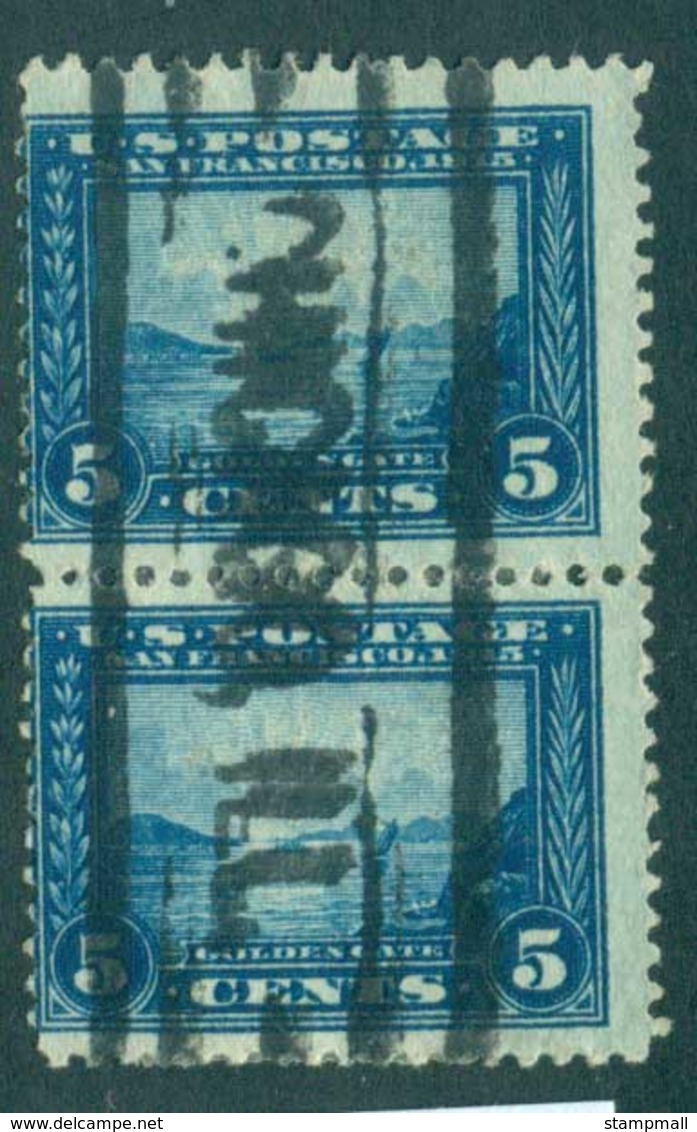 USA 1913 Sc#399 5c Panama-Pacific Exposition Perf 12 Chicago Precancel Pr FU Lot67299 - Otros & Sin Clasificación