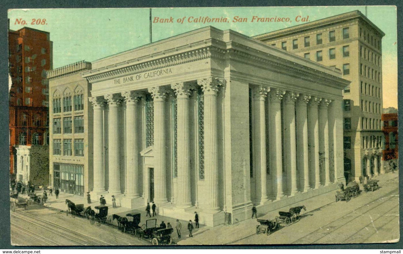 USA 1915 Bank Of California, Used San Francisco Panama Pacific Exhibition Franked With SC #402, Perf 10 To Sydney - Autres & Non Classés