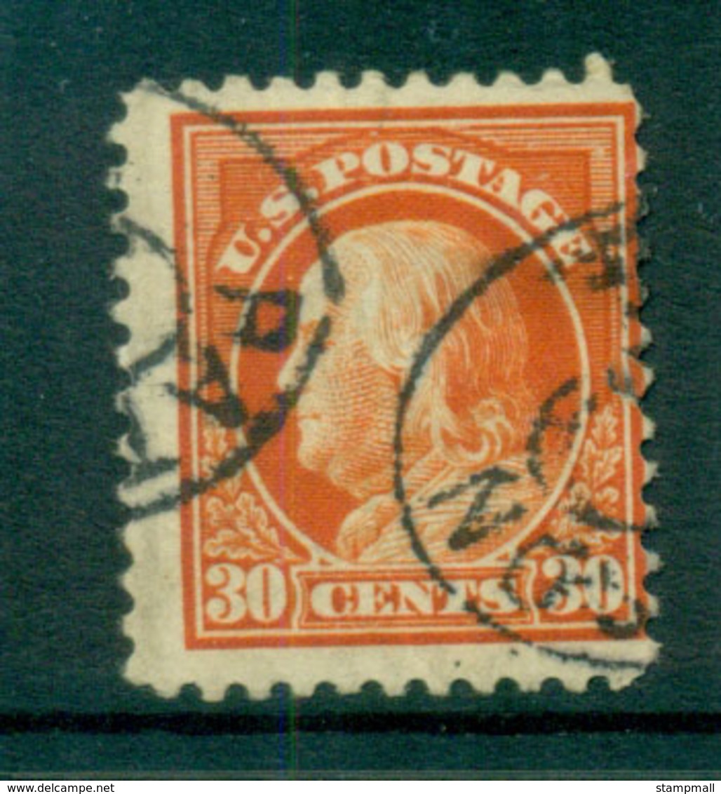 USA 1917-19 Sc#516 30c Orange Red Franklin Perf 11 No Wmk FU Lot69271 - Andere & Zonder Classificatie
