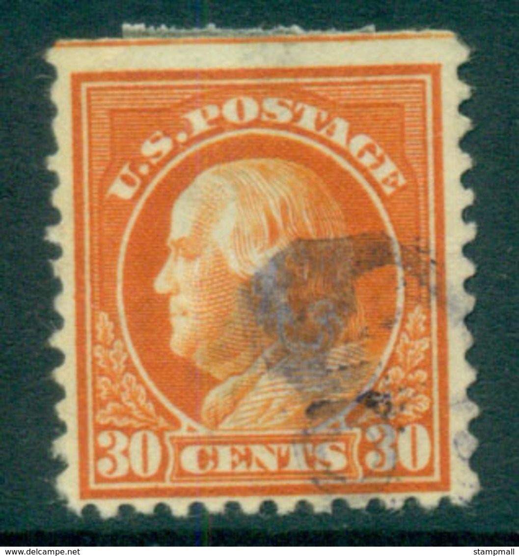 USA 1917-19 Sc#516 30c Orange Red Franklin Perf 11 No Wmk FU Lot69275 - Autres & Non Classés