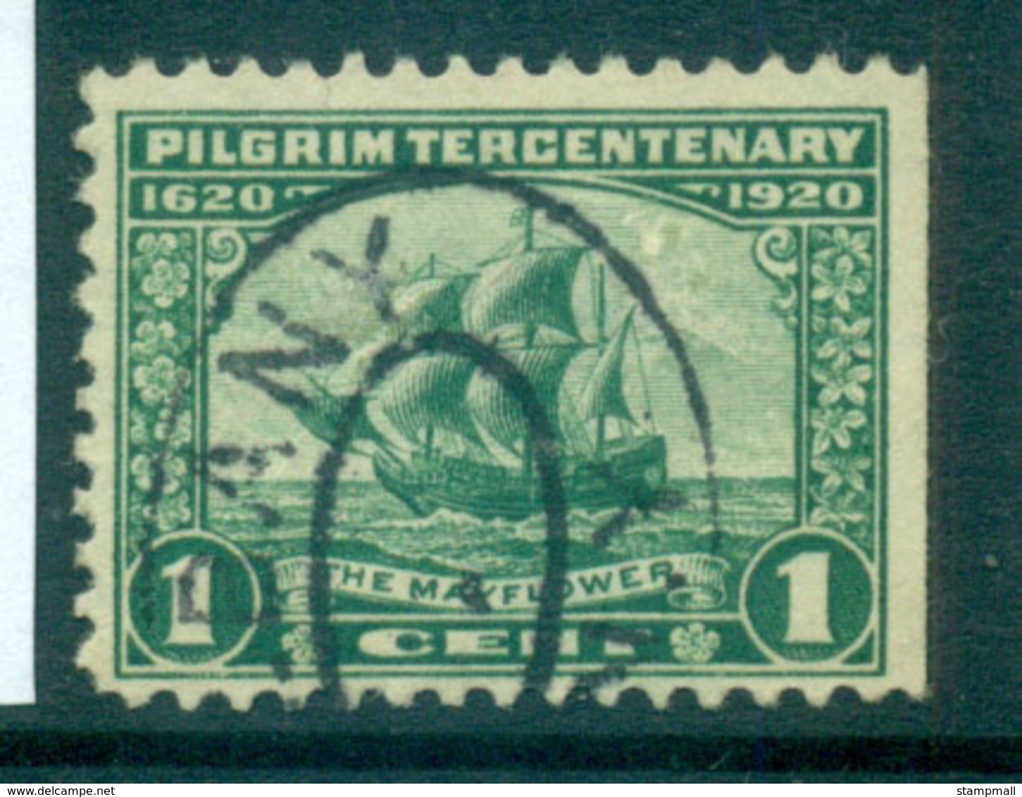 USA 1920 Sc#548 Pilgrim Tercentenary 1c FU Lot67319 - Altri & Non Classificati