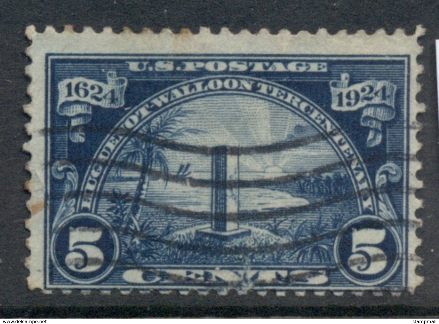 USA 1924 Sc#616 Hugenot-Walloon Tercentenary 6c FU - Andere & Zonder Classificatie