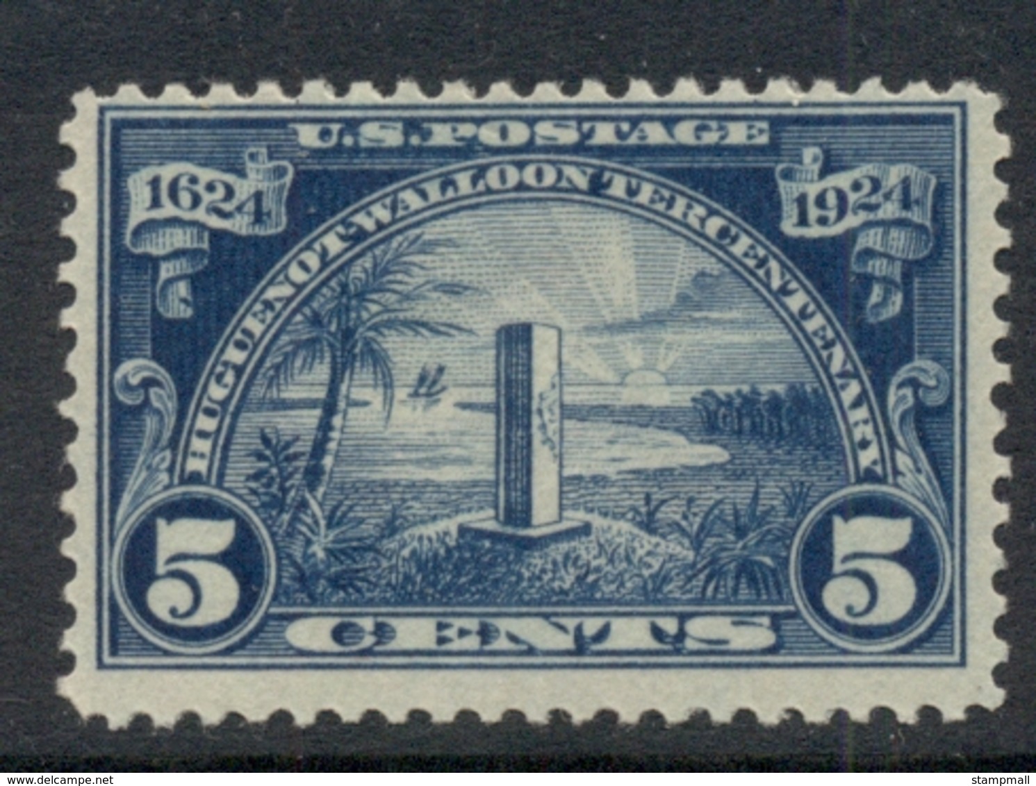 USA 1924 Sc#616 Hugenot-Walloon Tercentenary 6c MLH - Sonstige & Ohne Zuordnung
