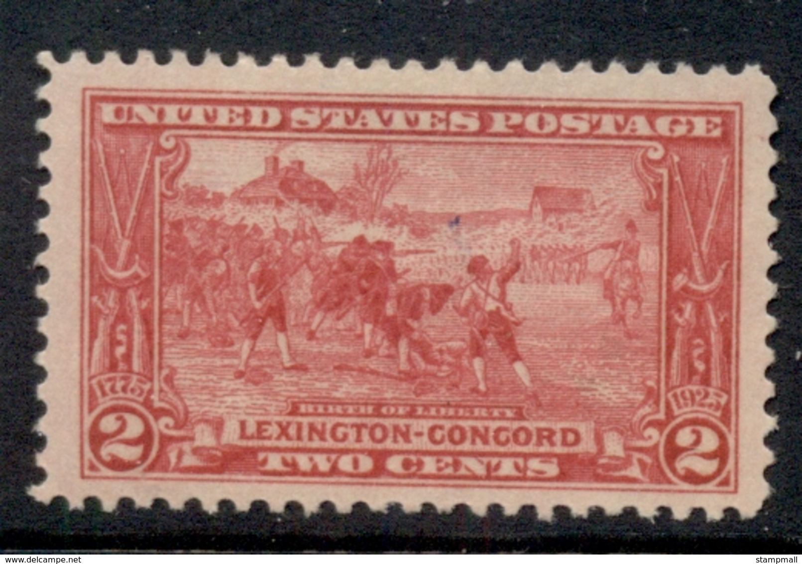 USA 1925 Sc#618 Lexington-Concord 2c MLH - Sonstige & Ohne Zuordnung